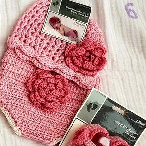 SOLD Baby Girl Hand Crocheted Set